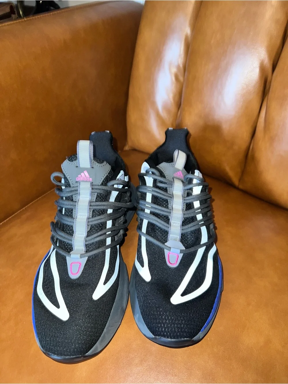 adidas AlphaBoost V1 'Black Blue Fuchsia' men’s size 8